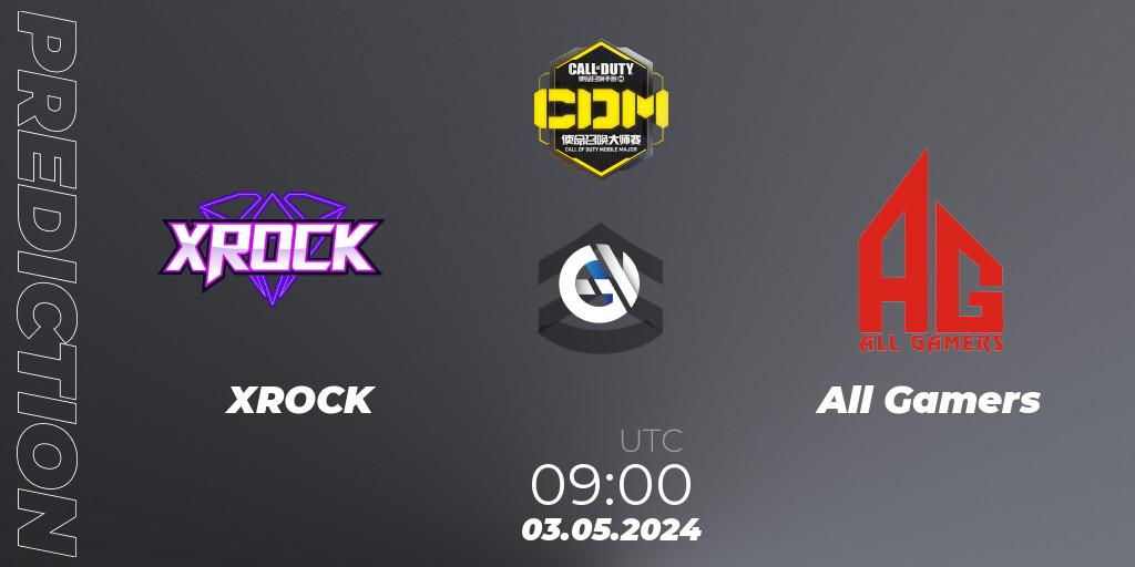 XROCK - All Gamers: ennuste. 03.05.2024 at 09:00, Call of Duty, China Masters 2024 S7: Championship
