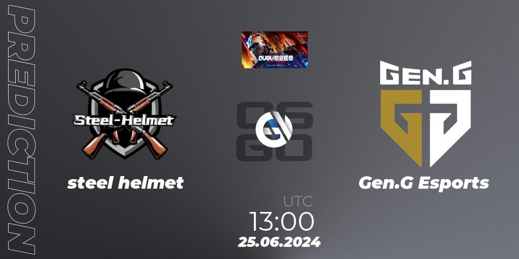 steel helmet - Gen.G Esports: ennuste. 25.06.2024 at 13:00, Counter-Strike (CS2), QU Pro League