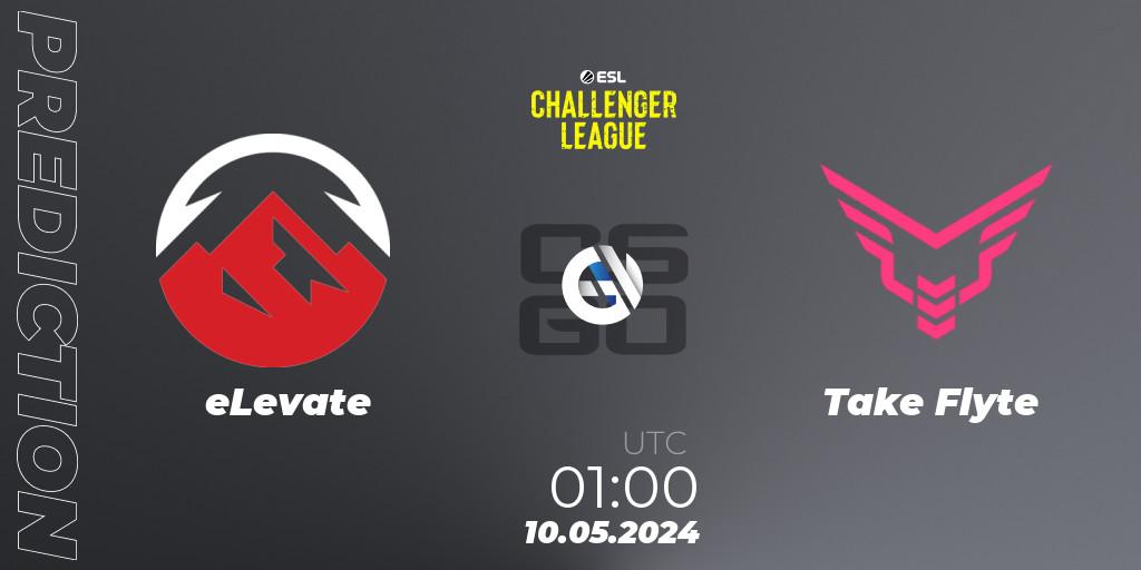 eLevate - Take Flyte: ennuste. 14.05.2024 at 23:00, Counter-Strike (CS2), ESL Challenger League Season 47: North America