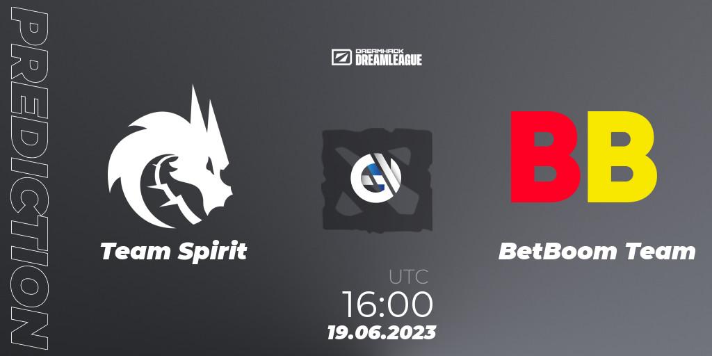 Team Spirit - BetBoom Team: ennuste. 19.06.23, Dota 2, DreamLeague Season 20 - Group Stage 2