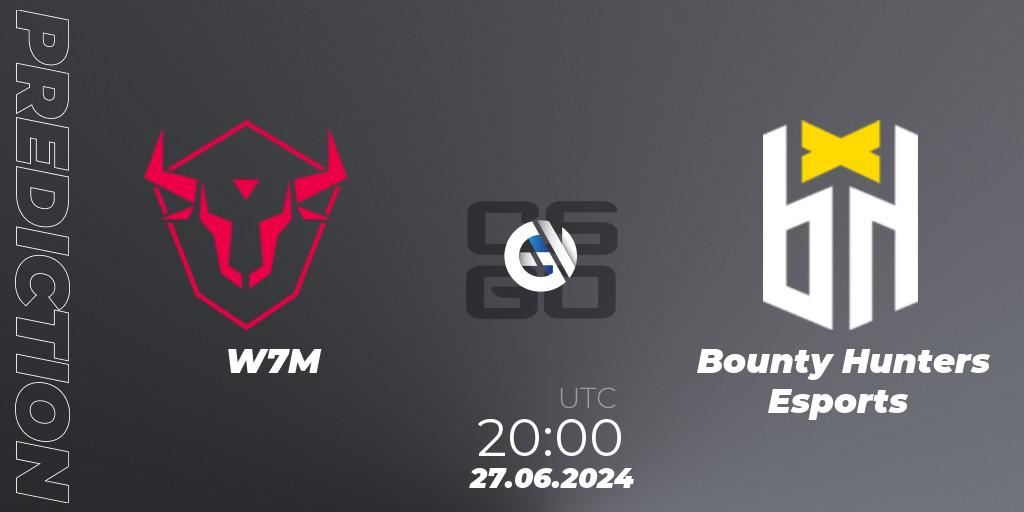 W7M - Bounty Hunters Esports: ennuste. 27.06.2024 at 20:00, Counter-Strike (CS2), Aorus League 2024 Season 1: Brazil