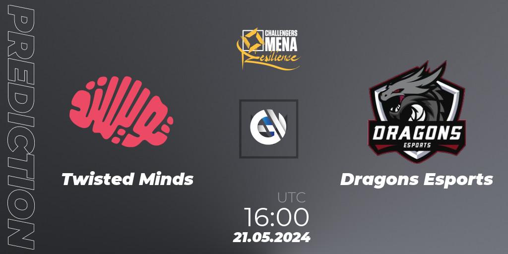 Twisted Minds - Dragons Esports: ennuste. 21.05.2024 at 16:00, VALORANT, VALORANT Challengers 2024 MENA: Resilience Split 2 - GCC and Iraq