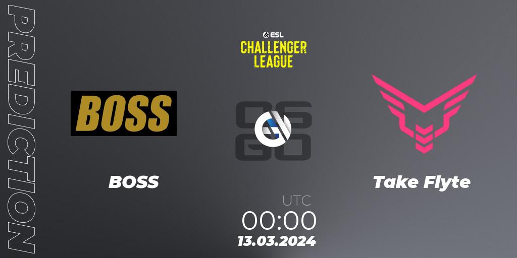 BOSS - Take Flyte: ennuste. 23.05.2024 at 01:00, Counter-Strike (CS2), ESL Challenger League Season 47: North America