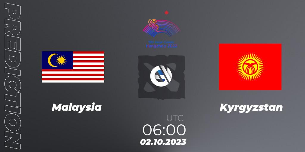 Malaysia - Kyrgyzstan: ennuste. 02.10.2023 at 06:00, Dota 2, 2022 Asian Games
