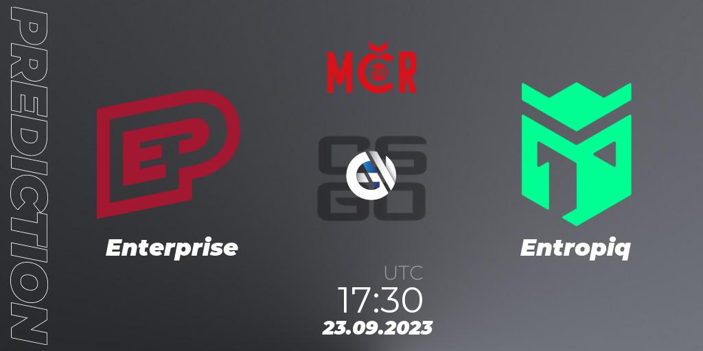 Enterprise - Entropiq: ennuste. 23.09.2023 at 17:30, Counter-Strike (CS2), Tipsport Cup Prague Fall 2023: Closed Qualifier