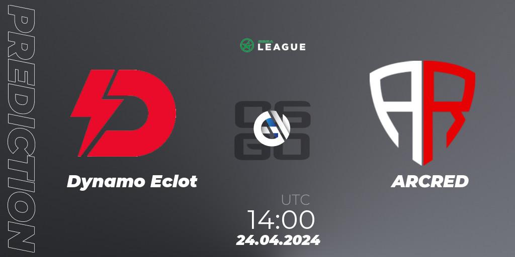 Dynamo Eclot - ARCRED: ennuste. 24.04.24, CS2 (CS:GO), ESEA Season 49: Advanced Division - Europe