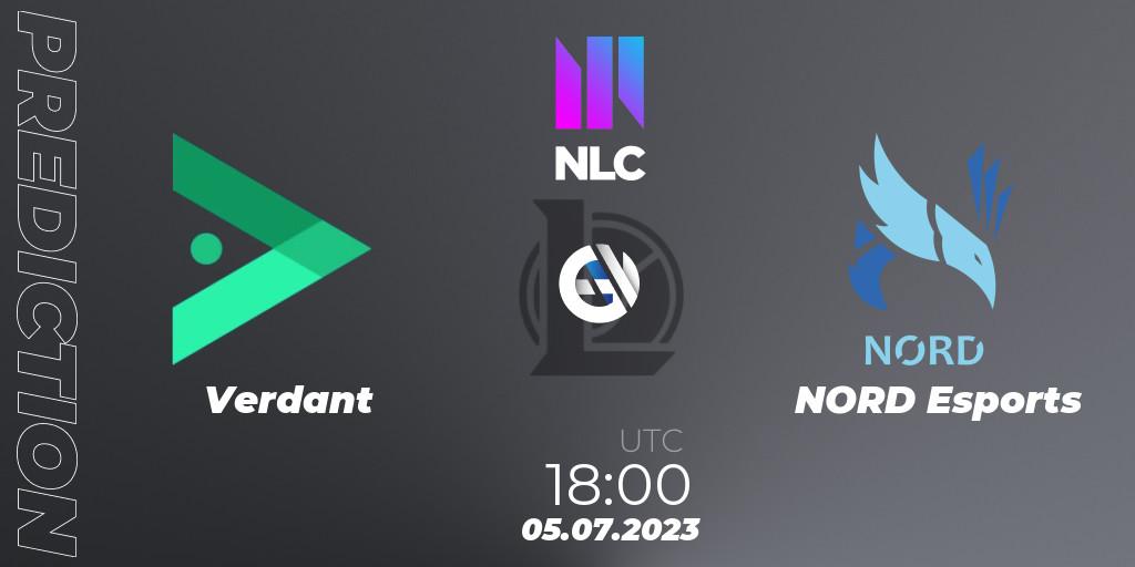 Verdant - NORD Esports: ennuste. 05.07.2023 at 18:00, LoL, NLC Summer 2023 - Group Stage