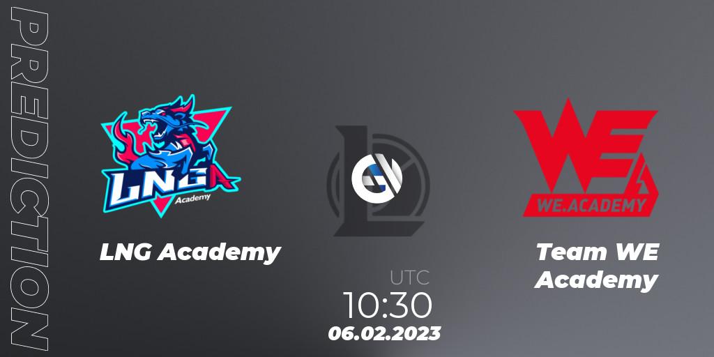 LNG Academy - Team WE Academy: ennuste. 06.02.2023 at 11:15, LoL, LDL 2023 - Swiss Stage