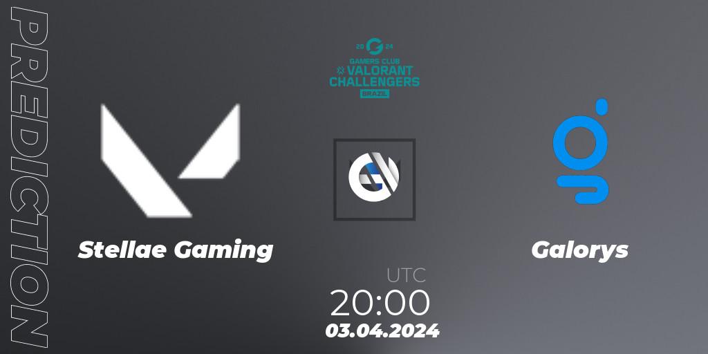 Stellae Gaming - Galorys: ennuste. 03.04.2024 at 20:00, VALORANT, VALORANT Challengers Brazil 2024: Split 1
