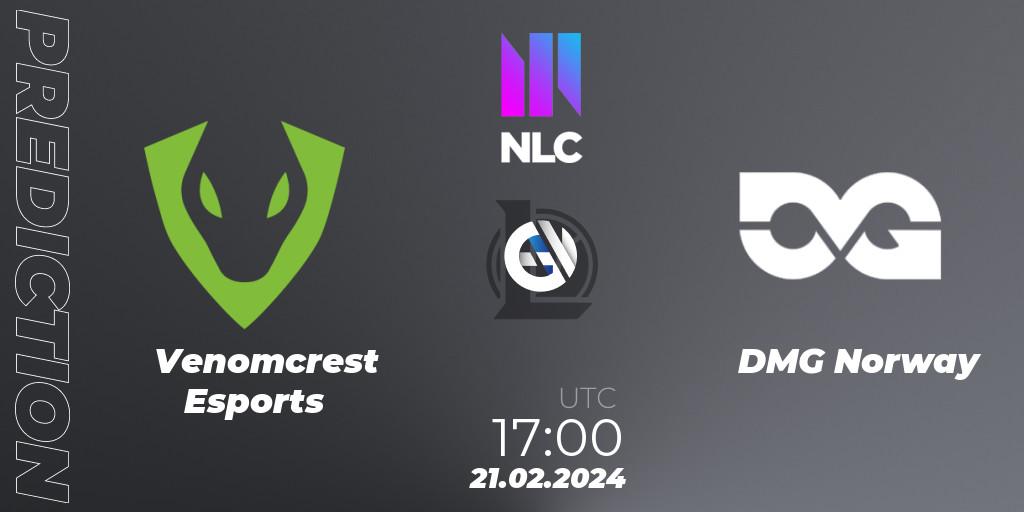 Venomcrest Esports - DMG Norway: ennuste. 21.02.24, LoL, NLC 1st Division Spring 2024