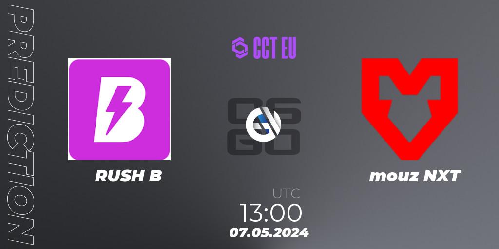 RUSH B - mouz NXT: ennuste. 07.05.2024 at 13:00, Counter-Strike (CS2), CCT Season 2 Europe Series 2 