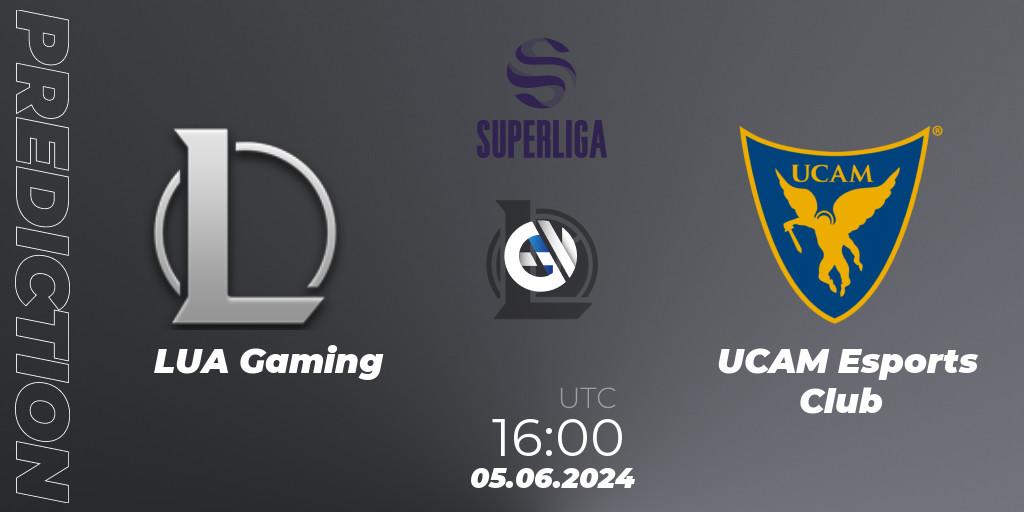 LUA Gaming - UCAM Esports Club: ennuste. 05.06.2024 at 16:00, LoL, LVP Superliga Summer 2024