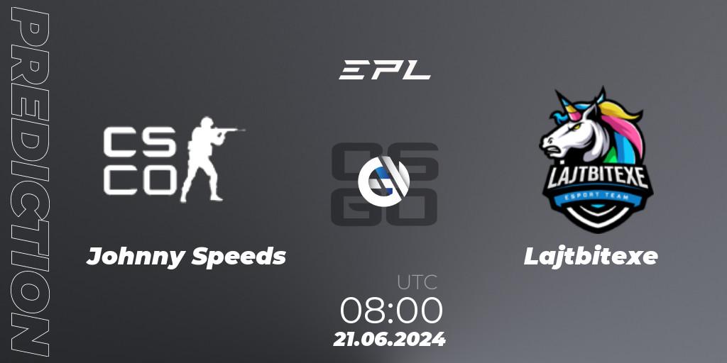 Johnny Speeds - Lajtbitexe: ennuste. 21.06.2024 at 08:00, Counter-Strike (CS2), European Pro League Season 18: Division 2