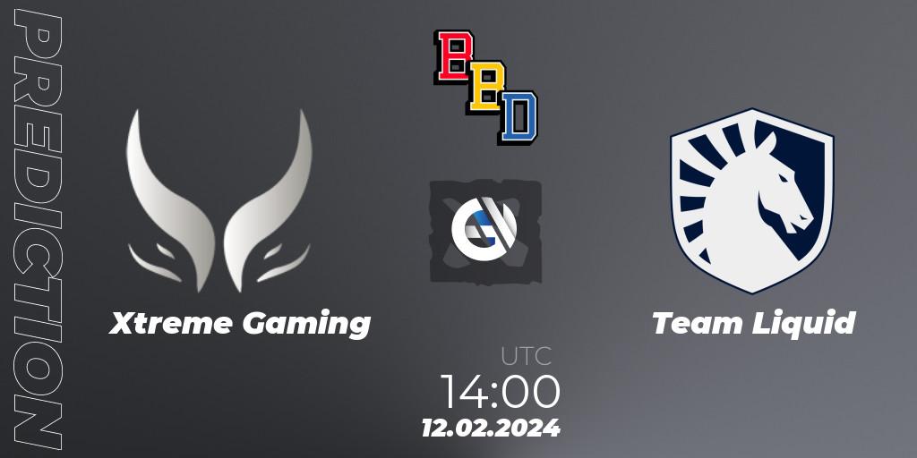 Xtreme Gaming - Team Liquid: ennuste. 12.02.2024 at 12:40, Dota 2, BetBoom Dacha Dubai 2024