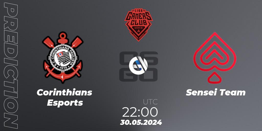 Corinthians Esports - Sensei Team: ennuste. 30.05.2024 at 22:30, Counter-Strike (CS2), Gamers Club Liga Série A: May 2024