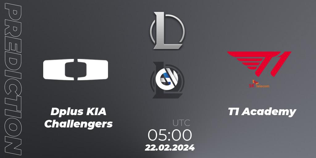 Dplus KIA Challengers - T1 Academy: ennuste. 22.02.24, LoL, LCK Challengers League 2024 Spring - Group Stage