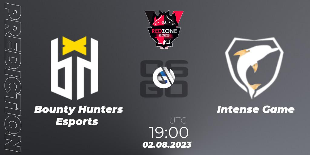 Bounty Hunters Esports - Intense Game: ennuste. 02.08.2023 at 19:00, Counter-Strike (CS2), RedZone PRO League Season 5