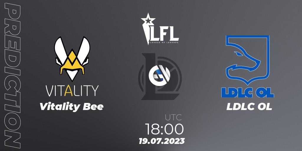 Vitality Bee - LDLC OL: ennuste. 19.07.23, LoL, LFL Summer 2023 - Group Stage