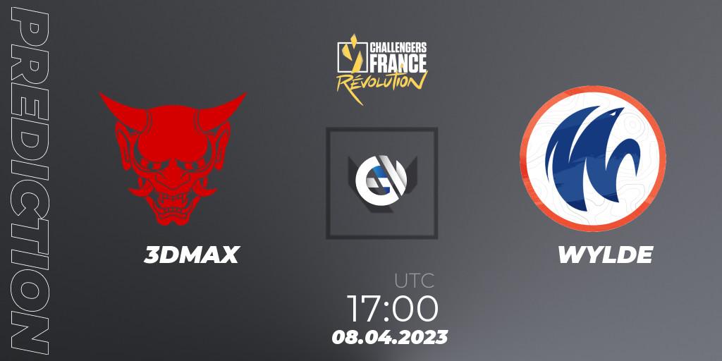 3DMAX - WYLDE: ennuste. 08.04.2023 at 17:00, VALORANT, VALORANT Challengers France: Revolution Split 2 - Regular Season
