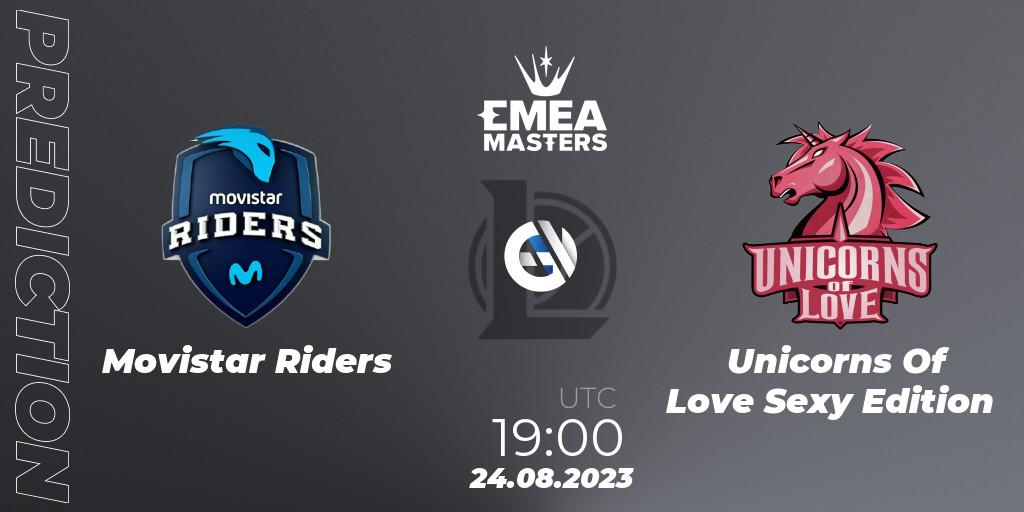 Movistar Riders - Unicorns Of Love Sexy Edition: ennuste. 24.08.23, LoL, EMEA Masters Summer 2023