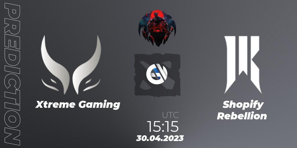 Xtreme Gaming - Shopify Rebellion: ennuste. 30.04.2023 at 12:45, Dota 2, The Berlin Major 2023 ESL - Group Stage