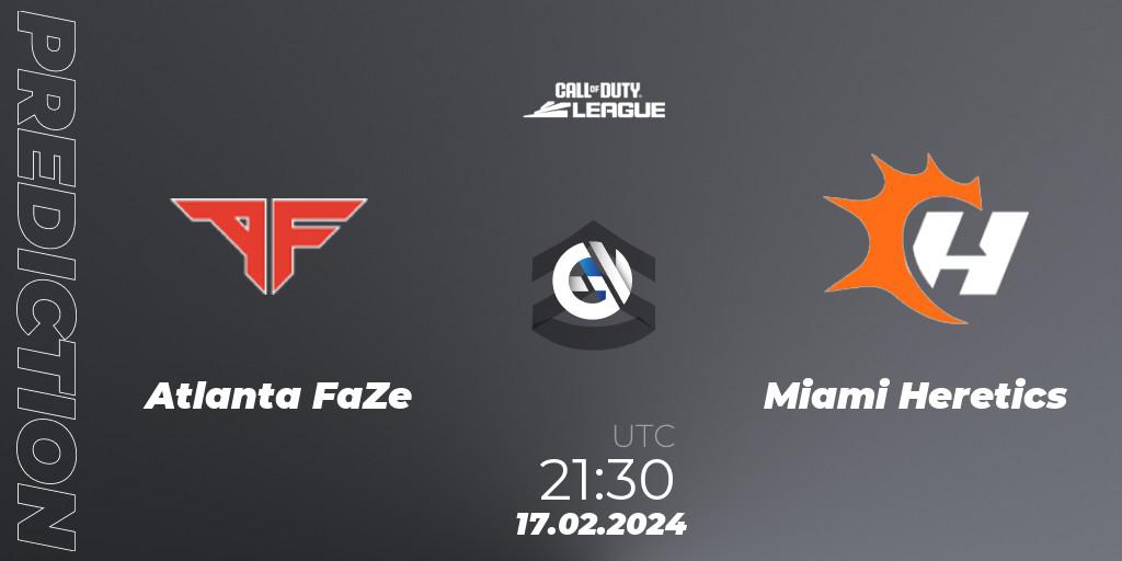 Atlanta FaZe - Miami Heretics: ennuste. 17.02.2024 at 21:30, Call of Duty, Call of Duty League 2024: Stage 2 Major Qualifiers