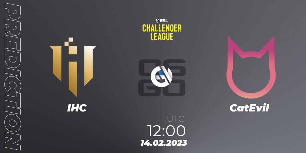 IHC - CatEvil: ennuste. 14.02.2023 at 12:00, Counter-Strike (CS2), ESL Challenger League Season 44: Asia-Pacific