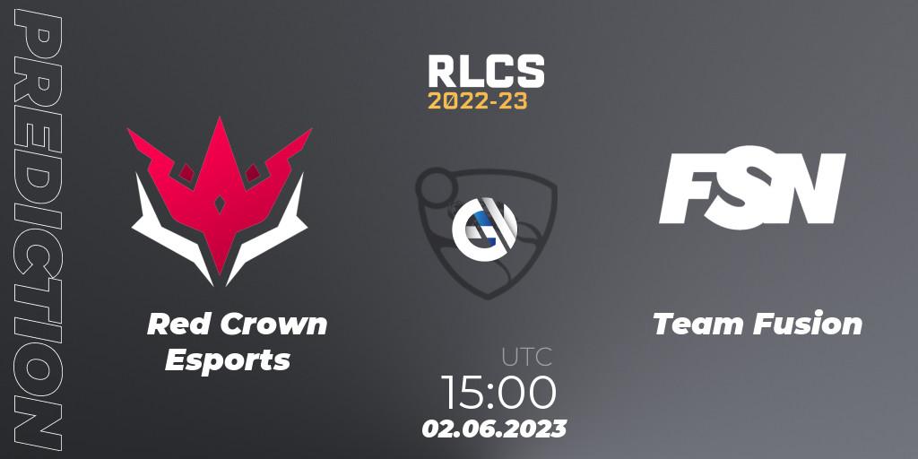 Red Crown Esports - Team Fusion: ennuste. 09.06.23, Rocket League, RLCS 2022-23 - Spring: Sub-Saharan Africa Regional 3 - Spring Invitational