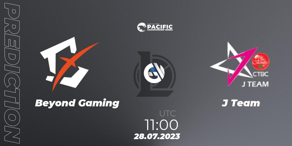 Beyond Gaming - J Team: ennuste. 28.07.2023 at 11:15, LoL, PACIFIC Championship series Group Stage
