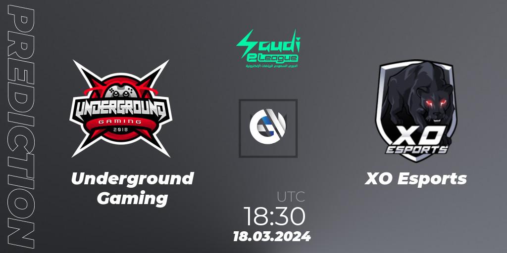 Underground Gaming - XO Esports: ennuste. 21.03.2024 at 20:30, VALORANT, Saudi eLeague 2024: Major 1
