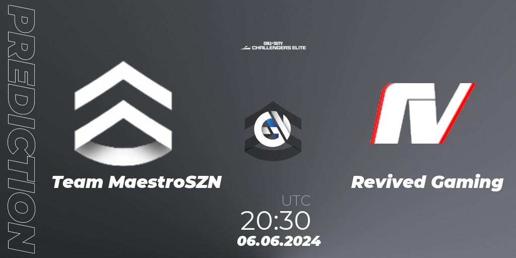 Team MaestroSZN - Revived Gaming: ennuste. 06.06.2024 at 19:30, Call of Duty, Call of Duty Challengers 2024 - Elite 3: EU