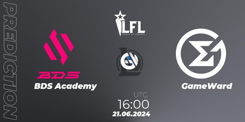 BDS Academy - GameWard: ennuste. 21.06.2024 at 16:00, LoL, LFL Summer 2024
