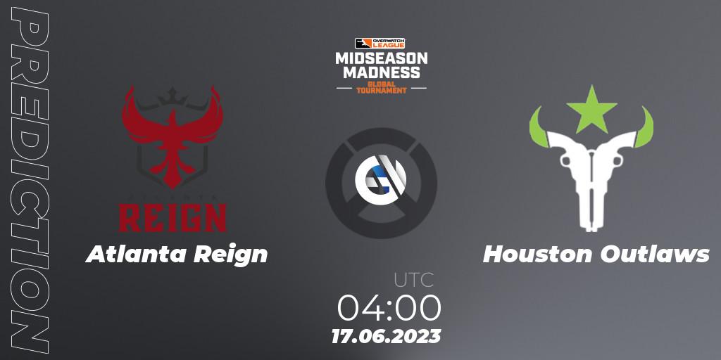 Atlanta Reign - Houston Outlaws: ennuste. 17.06.2023 at 05:00, Overwatch, Overwatch League 2023 - Midseason Madness