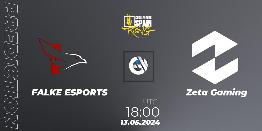 FALKE ESPORTS - Zeta Gaming: ennuste. 13.05.2024 at 18:00, VALORANT, VALORANT Challengers 2024 Spain: Rising Split 2