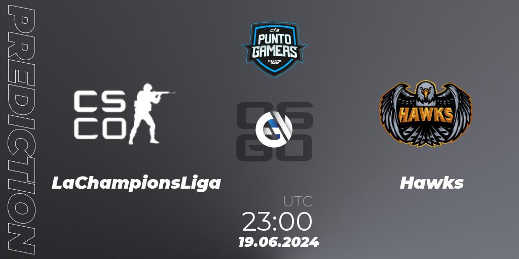 LaChampionsLiga - Hawks: ennuste. 19.06.2024 at 23:00, Counter-Strike (CS2), Punto Gamers Cup 2024