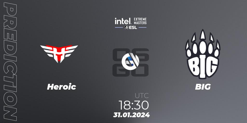 Heroic - BIG: ennuste. 31.01.24, CS2 (CS:GO), IEM Katowice 2024 Play-in