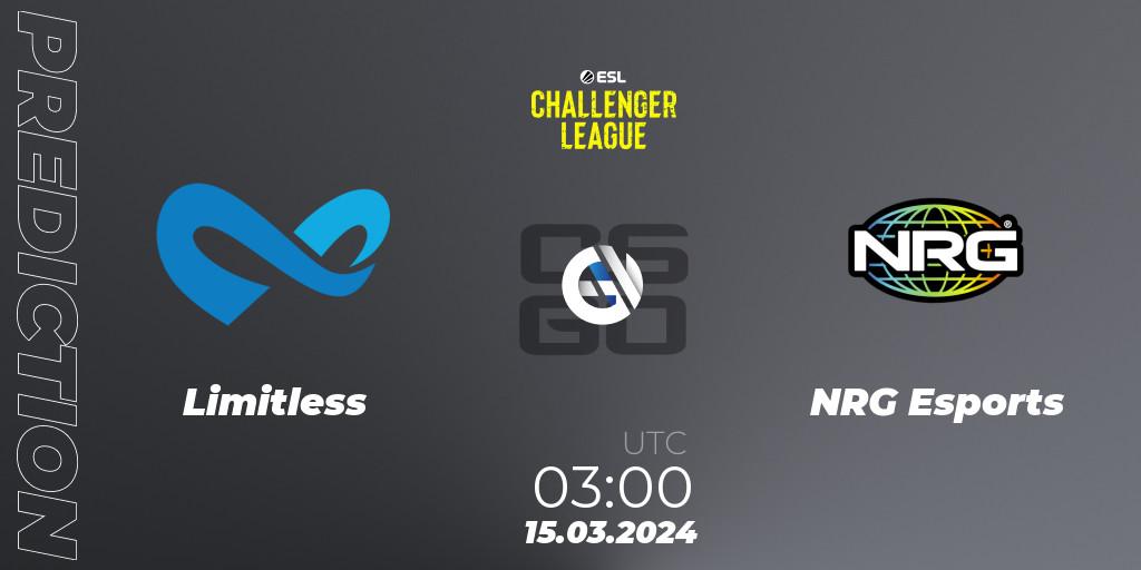 Limitless - NRG Esports: ennuste. 15.03.24, CS2 (CS:GO), ESL Challenger League Season 47: North America