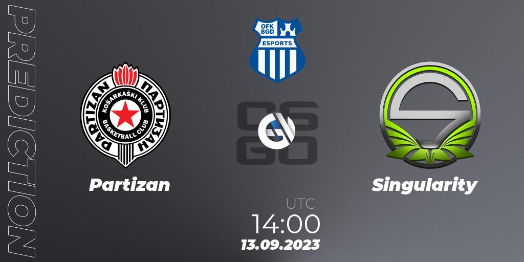 Partizan - Singularity: ennuste. 13.09.23, CS2 (CS:GO), OFK BGD Esports Series #1