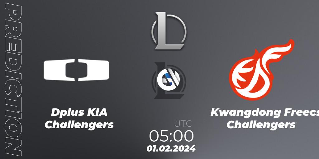 Dplus KIA Challengers - Kwangdong Freecs Challengers: ennuste. 01.02.2024 at 05:00, LoL, LCK Challengers League 2024 Spring - Group Stage