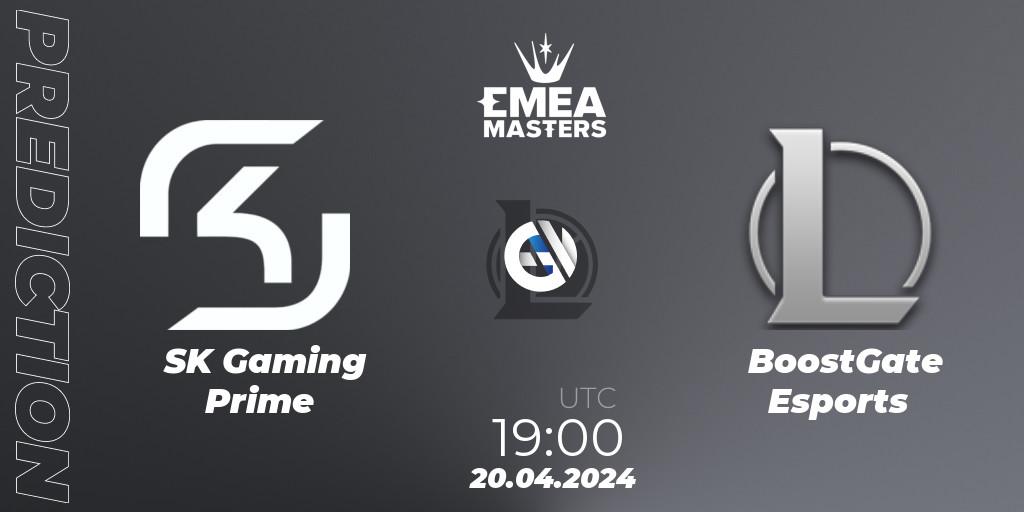 SK Gaming Prime - BoostGate Esports: ennuste. 20.04.24, LoL, EMEA Masters Spring 2024 - Group Stage