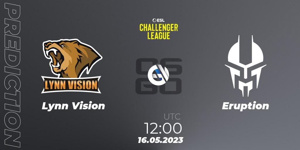 Lynn Vision - Eruption: ennuste. 16.05.2023 at 12:00, Counter-Strike (CS2), ESL Challenger League Season 45: Asia-Pacific