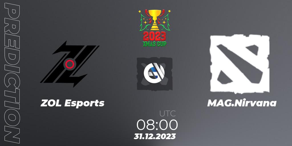 ZOL Esports - MAG.Nirvana: ennuste. 08.01.24, Dota 2, Xmas Cup 2023