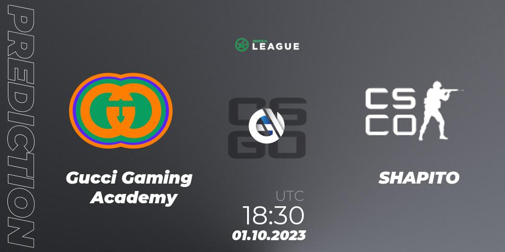 Gucci Gaming Academy - SHAPITO: ennuste. 02.10.2023 at 11:30, Counter-Strike (CS2), ESEA Season 46: Main Division - Europe