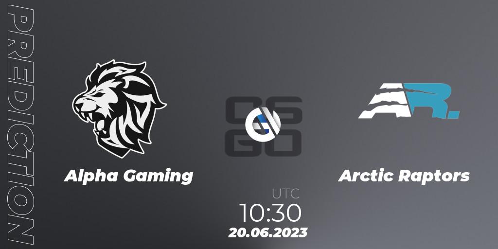 Alpha Gaming - Arctic Raptors: ennuste. 20.06.2023 at 10:30, Counter-Strike (CS2), European Pro League Season 9: Division 2