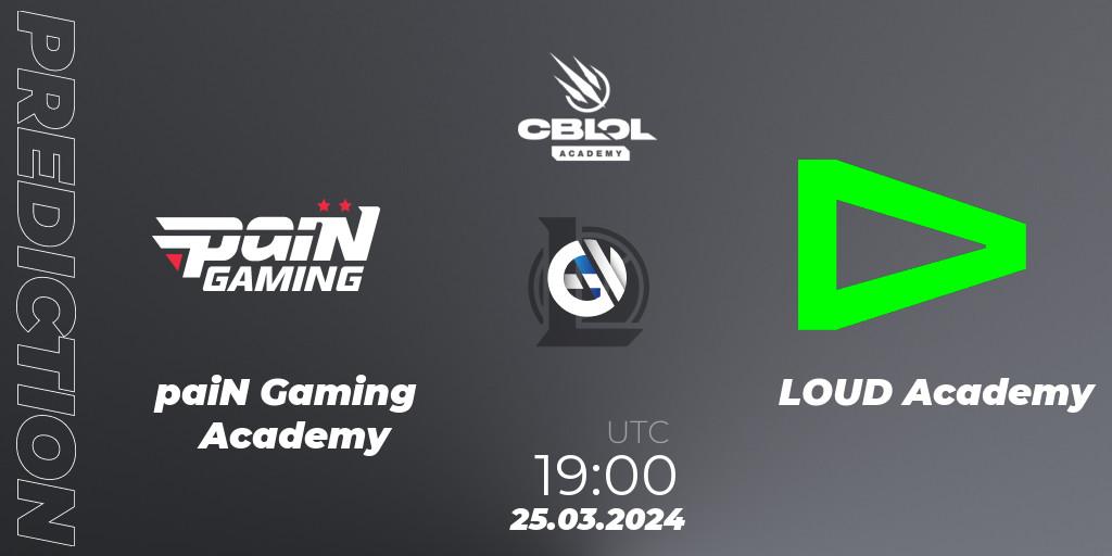 paiN Gaming Academy - LOUD Academy: ennuste. 25.03.24, LoL, CBLOL Academy Split 1 2024