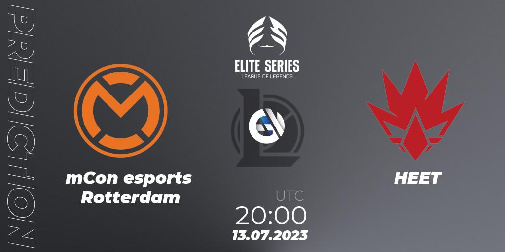 mCon esports Rotterdam - HEET: ennuste. 13.07.23, LoL, Elite Series Summer 2023