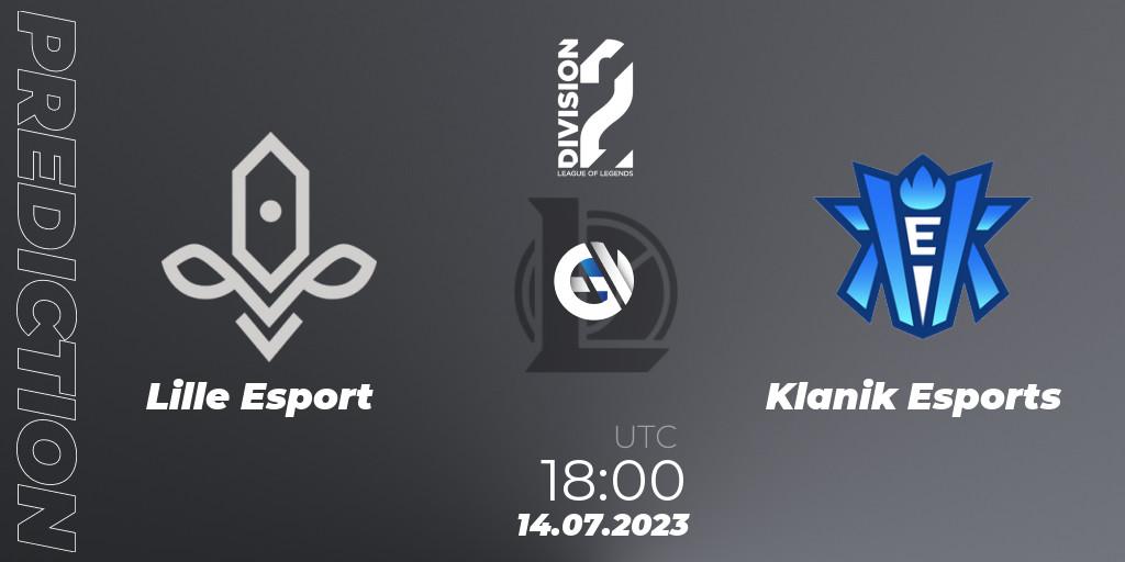 Lille Esport - Klanik Esports: ennuste. 14.07.2023 at 18:00, LoL, LFL Division 2 Summer 2023 - Group Stage