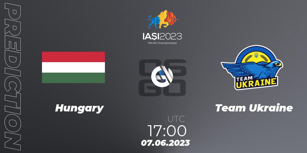 Hungary - Team Ukraine: ennuste. 07.06.2023 at 14:00, Counter-Strike (CS2), IESF World Esports Championship 2023: Eastern Europe Qualifier