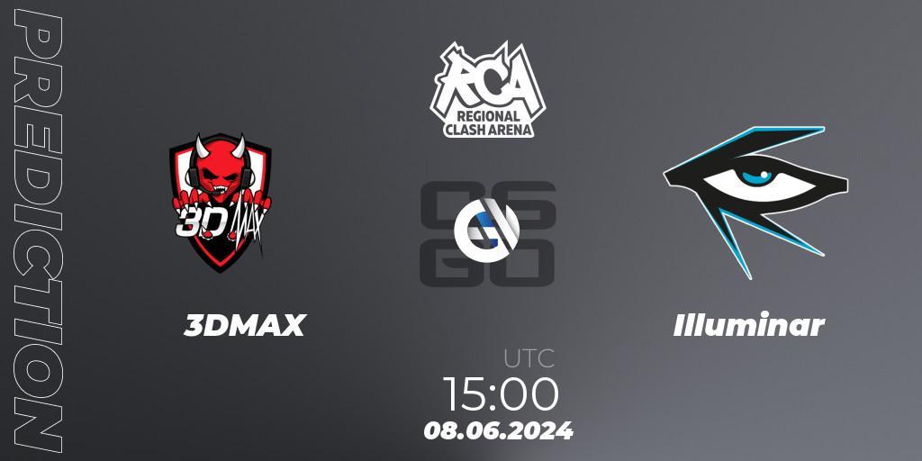 3DMAX - Illuminar: ennuste. 08.06.2024 at 15:00, Counter-Strike (CS2), Regional Clash Arena Europe