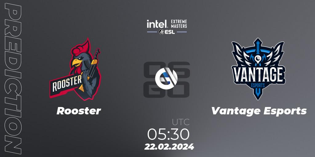 Rooster - Vantage Esports: ennuste. 22.02.24, CS2 (CS:GO), Intel Extreme Masters Dallas 2024: Oceanic Closed Qualifier